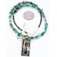12kt Gold Filled and .925 Sterling Silver Handmade KOKOPELLI Certified Authentic Navajo Turquoise and Black ONYX Native American Necklace 371016967573