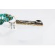 12kt Gold Filled and .925 Sterling Silver Handmade KOKOPELLI Certified Authentic Navajo Turquoise and Black ONYX Native American Necklace 371016967573