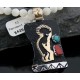 12kt Gold Filled and .925 Sterling Silver Handmade KOKOPELLI Certified Authentic Navajo Turquoise Native American Necklace 370882589618