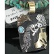 12kt Gold Filled and .925 Sterling Silver Handmade KOKOPELLI Certified Authentic Navajo Turquoise Native American Necklace 370922480908