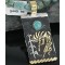 12kt Gold Filled and .925 Sterling Silver Handmade KOKOPELLI Certified Authentic Navajo Turquoise Native American Necklace 370924174567