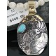 12kt Gold Filled and .925 Sterling Silver Handmade KOKOPELLI Certified Authentic Navajo Turquoise Native American Necklace 370924529073