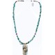 12kt Gold Filled and .925 Sterling Silver Handmade KOKOPELLI Certified Authentic Navajo Turquoise Native American Necklace 371009784944