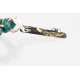 12kt Gold Filled and .925 Sterling Silver Handmade KOKOPELLI Certified Authentic Navajo Turquoise Native American Necklace 371009784944