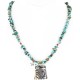 12kt Gold Filled and .925 Sterling Silver Handmade KOKOPELLI Certified Authentic Navajo Turquoise Native American Necklace 371060647110