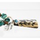 12kt Gold Filled and .925 Sterling Silver Handmade KOKOPELLI Certified Authentic Navajo Turquoise Native American Necklace 371060647110