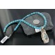 12kt Gold Filled and .925 Sterling Silver Handmade KOKOPELLI Certified Authentic Navajo Turquoise Native American Necklace 390668153622