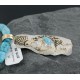 12kt Gold Filled and .925 Sterling Silver Handmade KOKOPELLI Certified Authentic Navajo Turquoise Native American Necklace 390668153622