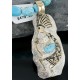 12kt Gold Filled and .925 Sterling Silver Handmade KOKOPELLI Certified Authentic Navajo Turquoise Native American Necklace 390668153622