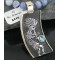 12kt Gold Filled and .925 Sterling Silver Handmade KOKOPELLI Certified Authentic Navajo Turquoise Native American Necklace 390675049058