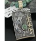 12kt Gold Filled and .925 Sterling Silver Handmade KOKOPELLI Certified Authentic Navajo Turquoise Native American Necklace 390677969975