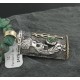 12kt Gold Filled and .925 Sterling Silver Handmade KOKOPELLI Certified Authentic Navajo Turquoise Native American Necklace 390677969975