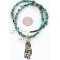 12kt Gold Filled and .925 Sterling Silver Handmade KOKOPELLI Certified Authentic Navajo Turquoise Native American Necklace 390789343208