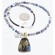 12kt Gold Filled and .925 Sterling Silver HANDMADE KOKOPELLI Certified Authentic Navajo Turquoise Native American Necklace 390890134413