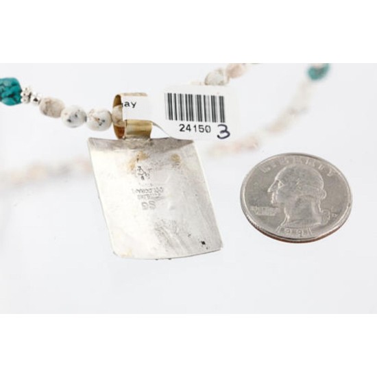 12kt Gold Filled and .925 Sterling Silver Handmade LIZARD Certified Authentic Navajo Turquoise Native American Necklace 371007037281 12kt Gold Filled and .925 Sterling Silver Handmade LIZARD Certified Authentic Navajo Turquoise Native American Necklace 371007037281