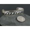 12kt Gold Filled and .925 Sterling Silver Handmade Mountains Certified Authentic Navajo Silver Native American Bracelet 370929234035
