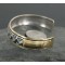 12kt Gold Filled and .925 Sterling Silver Handmade Mountains Certified Authentic Navajo Silver Native American Bracelet 370929234035
