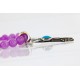 12kt Gold Filled and .925 Sterling Silver Handmade Rose Certified Authentic Navajo Purple Agate Native American Necklace 370964523508