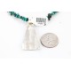 12kt Gold Filled and .925 Sterling Silver Handmade Rose Certified Authentic Navajo Turquoise Native American Necklace 371047910070