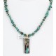 12kt Gold Filled and .925 Sterling Silver HANDMADE Rose Certified Authentic Navajo Turquoise Native American Necklace 371114645560