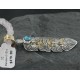 12kt Gold Filled and .925 Sterling Silver Handmade Storyteller Certified Authentic Navajo Turquoise Native American Necklace 390678616125