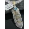 12kt Gold Filled and .925 Sterling Silver Handmade Storyteller Certified Authentic Navajo Turquoise Native American Necklace 390678616125