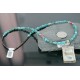 12kt Gold Filled and .925 Sterling Silver Handmade Wave Certified Authentic Navajo Turquoise Native American Necklace 370962526754
