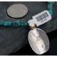 12kt Gold Filled and .925 Sterling Silver Handmade Wave Certified Authentic Navajo Turquoise Native American Necklace 390654545702
