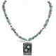 12kt Gold Filled and .925 Sterling Silver Handmade Wave Certified Authentic Navajo Turquoise Native American Necklace 390845668623