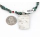 12kt Gold Filled and .925 Sterling Silver Handmade Wave Certified Authentic Navajo Turquoise Native American Necklace 390845668623