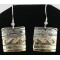 12kt Gold Filled and .925 Sterling Silver Handmade WAVES Certified Authentic Navajo Native American Earrings 370953615302