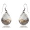 12kt Gold Filled and .925 Sterling Silver Horse and Mountain Handmade Certified Authentic Navajo Dangle Native American Earrings 24465