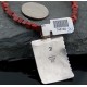 12kt Gold Filled Handmade Buffalo Coral Turquoise .925 Sterling Silver Certified Authentic Navajo Native American Necklace 390594947363
