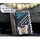 12kt Gold Filled Handmade Butterfly Turquoise .925 Sterling Silver Certified Authentic Navajo Native American Necklace 390589681824