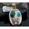 12kt Gold Filled Handmade Butterfly Turquoise Coral .925 Sterling Silver Certified Authentic Navajo Native American Necklace 390587495459