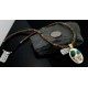 12kt Gold Filled Handmade Butterfly Turquoise Coral .925 Sterling Silver Certified Authentic Navajo Native American Necklace 390587495459