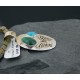 12kt Gold Filled Handmade Butterfly Turquoise Coral .925 Sterling Silver Certified Authentic Navajo Native American Necklace 390587495459