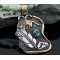 12kt Gold Filled Handmade Feather Buffalo Turquoise .925 Sterling Silver Certified Authentic Navajo Native American Necklace 390602270087