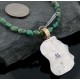 12kt Gold Filled Handmade Feather Buffalo Turquoise .925 Sterling Silver Certified Authentic Navajo Native American Necklace 390602270087