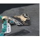 12kt Gold Filled Handmade Horse Certified Authentic .925 Sterling Silver Navajo Turquoise Native American Necklace 370882633206