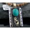 12kt Gold Filled Handmade Kokopelli Arrow Certified Authentic Navajo .925 Sterling Silver Turquoise 6 Native American Necklace 370808224532