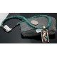 12kt Gold Filled Handmade Kokopelli Certified Authentic Navajo .925 Sterling Silver Turquoise Native American Necklace 370806111322
