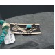 12kt Gold Filled Handmade Kokopelli Certified Authentic Navajo .925 Sterling Silver Turquoise Native American Necklace 370806111322