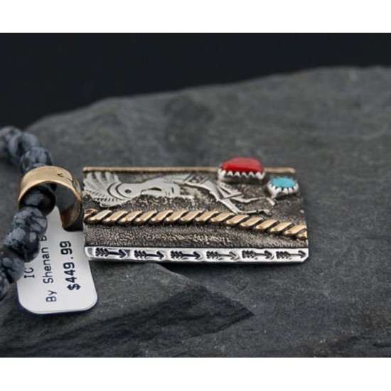 12kt Gold Filled Handmade KOKOPELLI Certified Authentic .925 Sterling Silver Navajo Turquoise Native American Necklace 390629421284 12kt Gold Filled Handmade KOKOPELLI Certified Authentic .925 Sterling Silver Navajo Turquoise Native American Necklace 390629421284