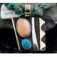 12kt Gold Filled Handmade Mountain Certified Authentic .925 Sterling Silver Navajo Turquoise Native American Necklace 370797836038