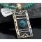 12kt Gold Filled Handmade Mountain Certified Authentic .925 Sterling Silver Turquoise Native American Necklace 370851216059