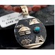 12kt Gold Filled Handmade Storyteller Certified Authentic .925 Sterling Silver Navajo Turquoise Native American Necklace 390627763213