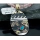 12kt Gold Filled Handmade Storyteller Turquoise Certified Authentic .925 Sterling Silver Navajo Native American Necklace 370833769594