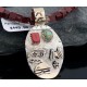 12kt Gold Filled Handmade Storyteller Turquoise Certified Authentic .925 Sterling Silver Navajo Native American Necklace 390600765758