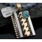 12kt Gold Filled Handmade Wave Certified Authentic .925 Sterling Silver Navajo Turquoise Native American Necklace 370875855172